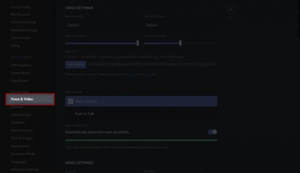 Discord-Screen-Share-No-Audio-Voice-and-Video-Settings